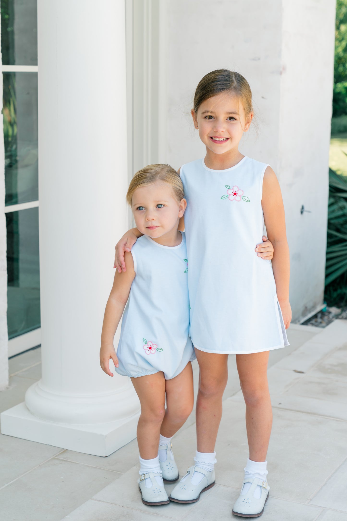 Sybil Blue Sleeveless Bubble