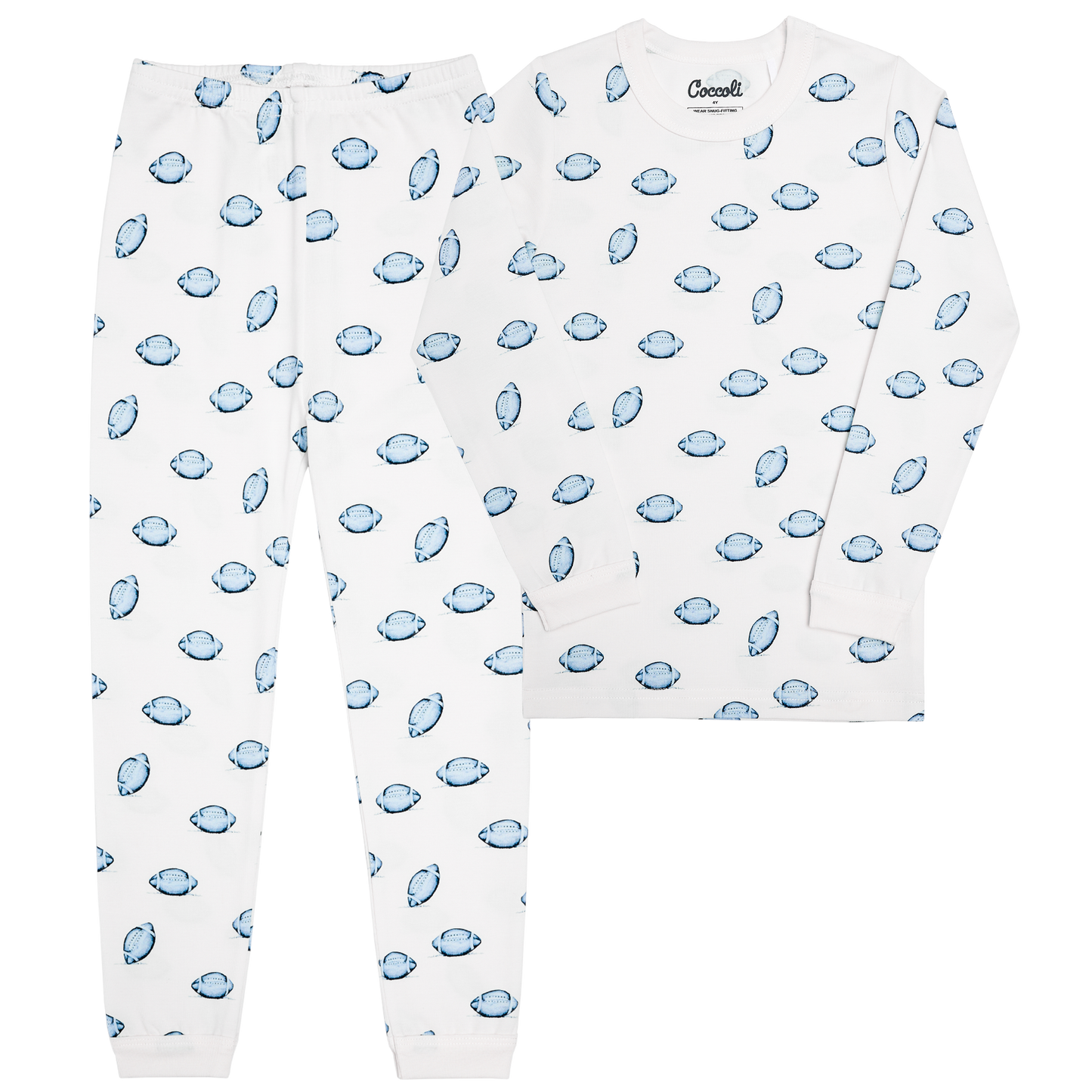 Cream Football Pajama