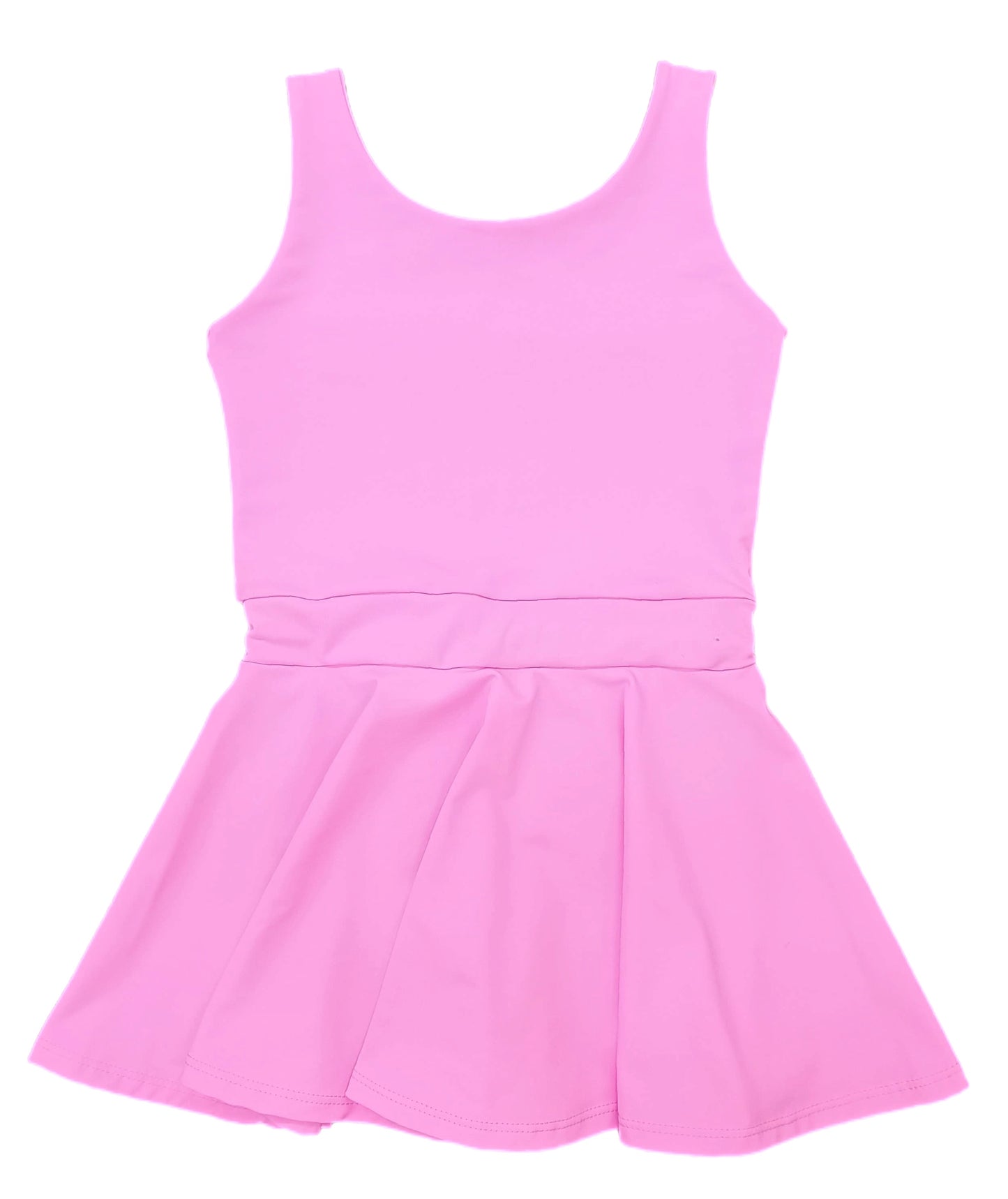 Athleisure Tennis Dress w/ Tie Pink