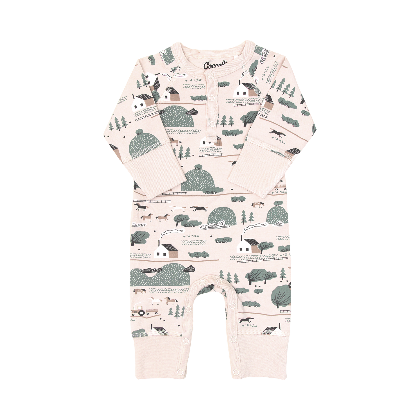 Beige Farm Unionsuit