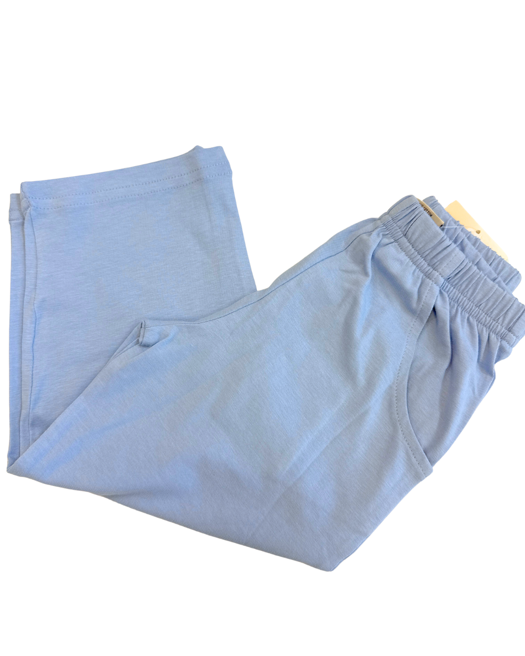 Jersey Solid Pants W/ Pockets- Sky Blue