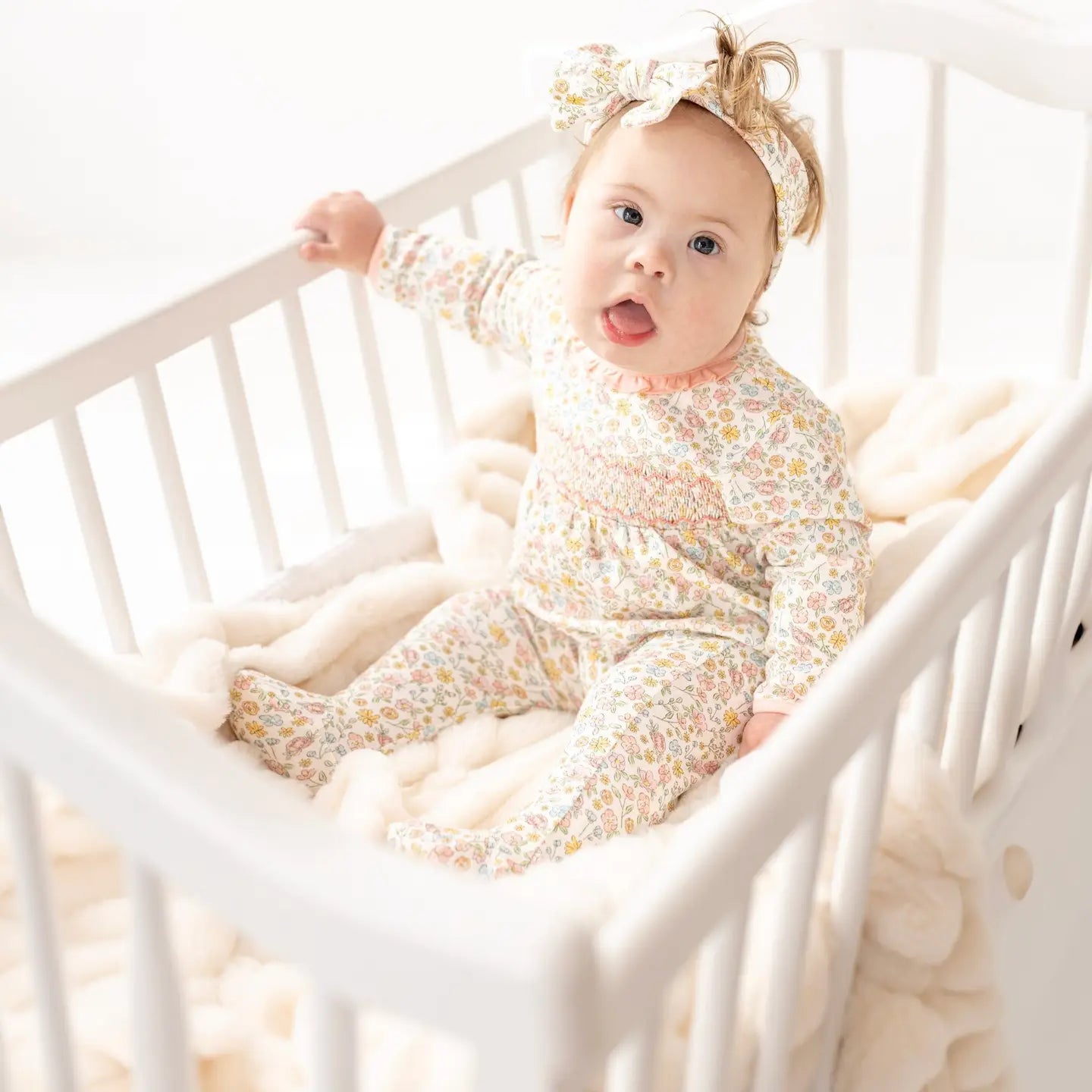 Enchanted Meadows Smocked Footie PK