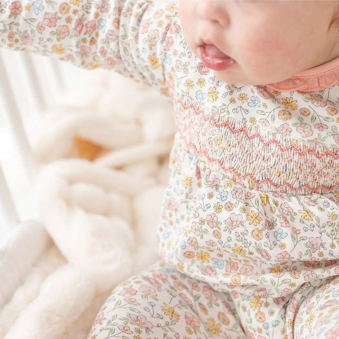 Enchanted Meadows Smocked Footie PK
