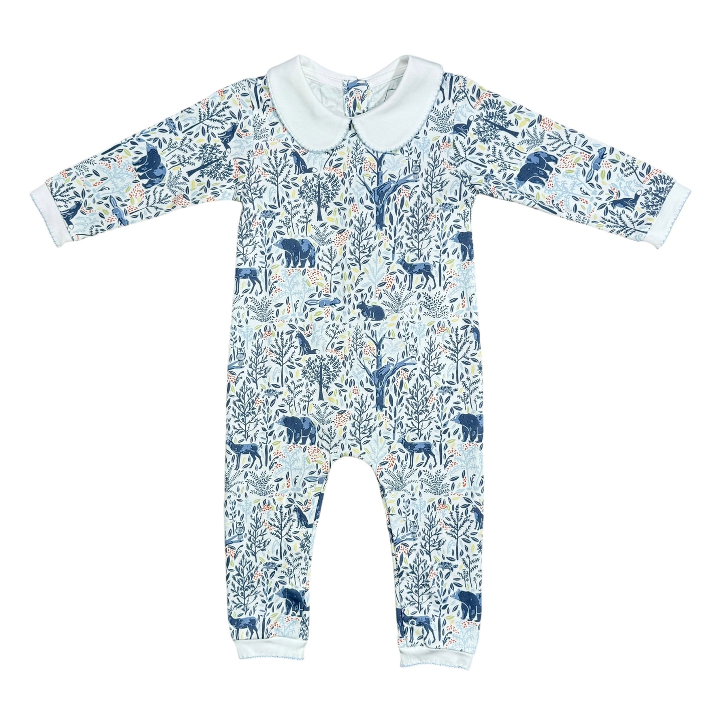 Woodland Animals Footless Peter Pan Playsuit