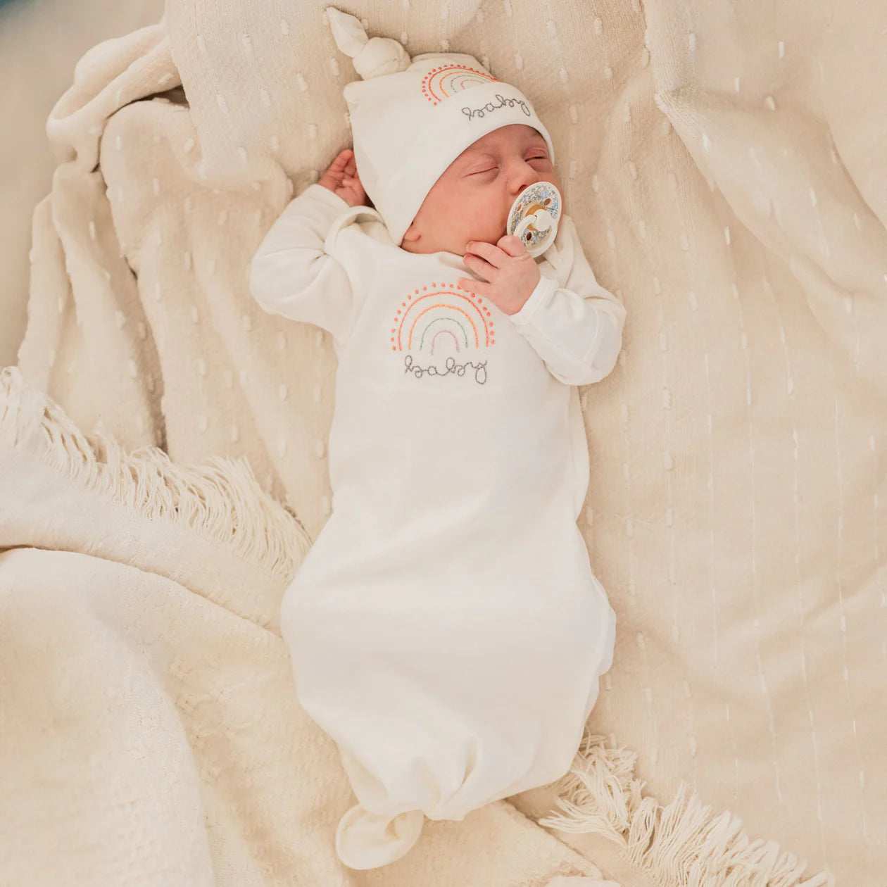 Rainbow Baby Knot Gown IV