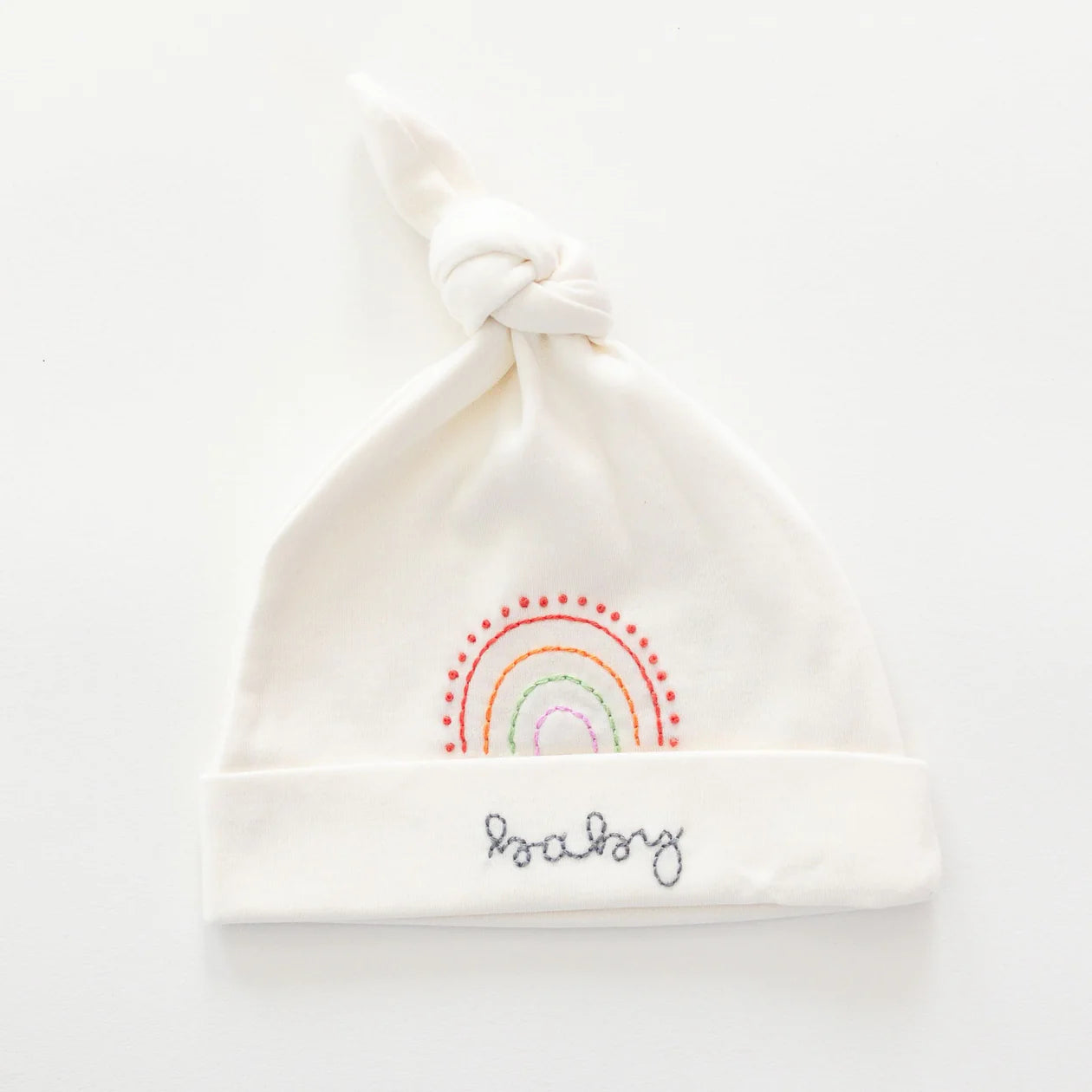 Rainbow Baby Knot Hat