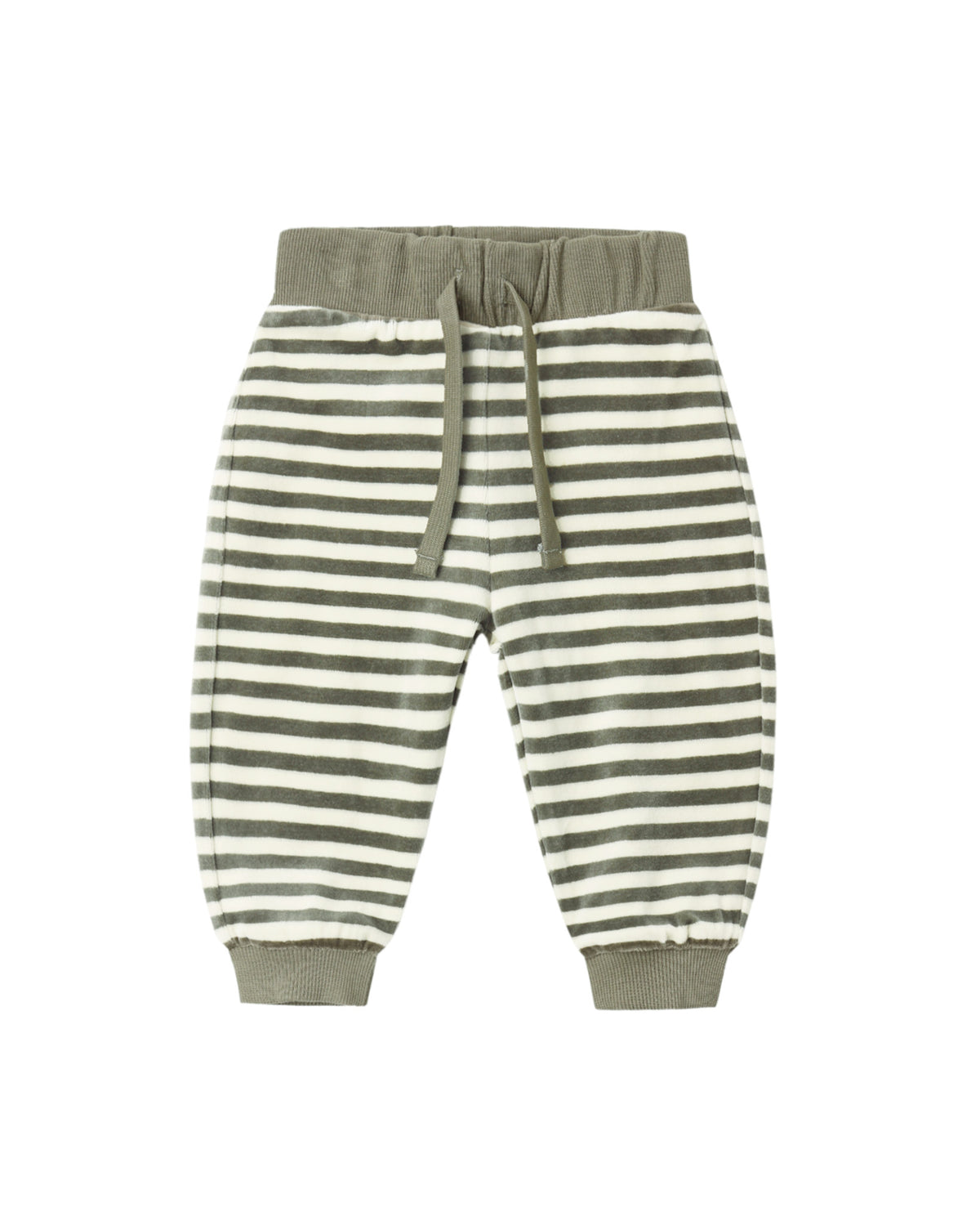 Velour Relaxed Sweatpants Spruce Stripe