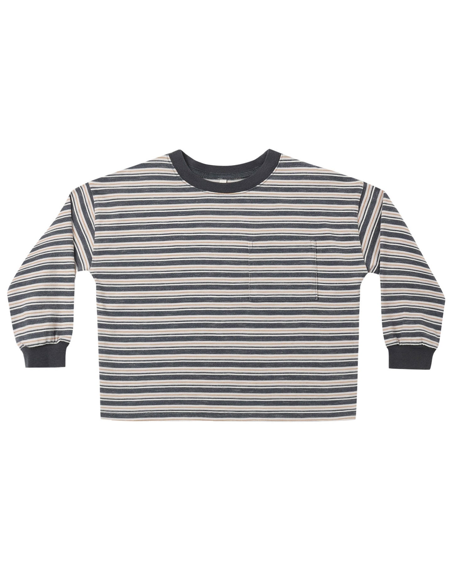 Relaxed Long Sleeve Tee Blue Stripe