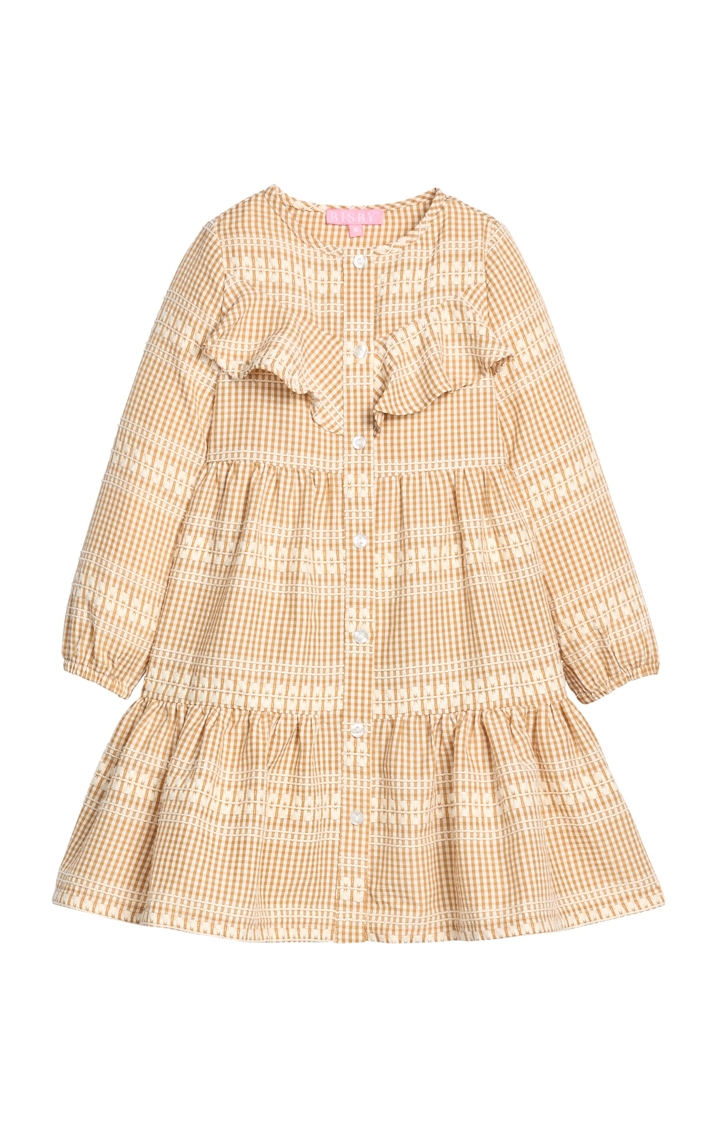 Western Dress - Geneva Gingham Khaki