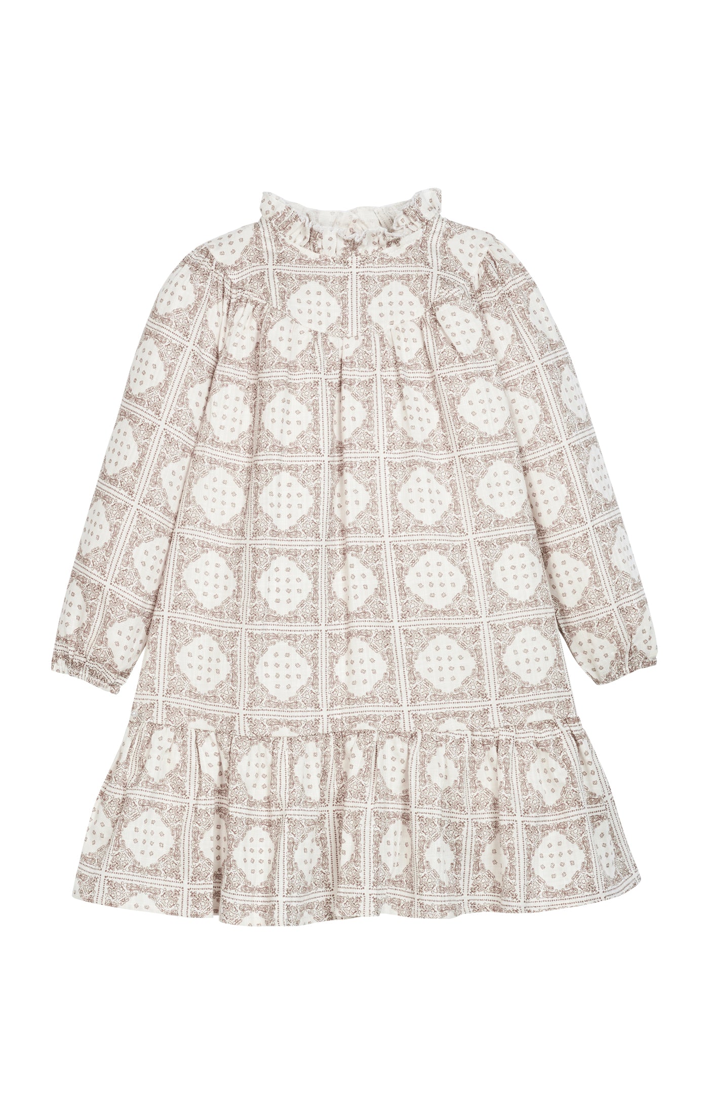 Jody Dress - Stone Patchwork
