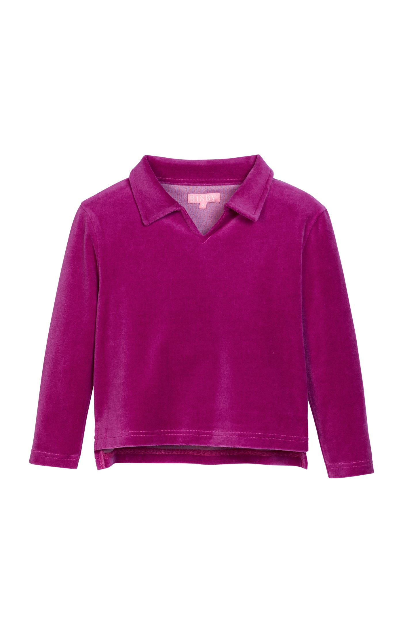 Polo Pullover - Magenta Velour