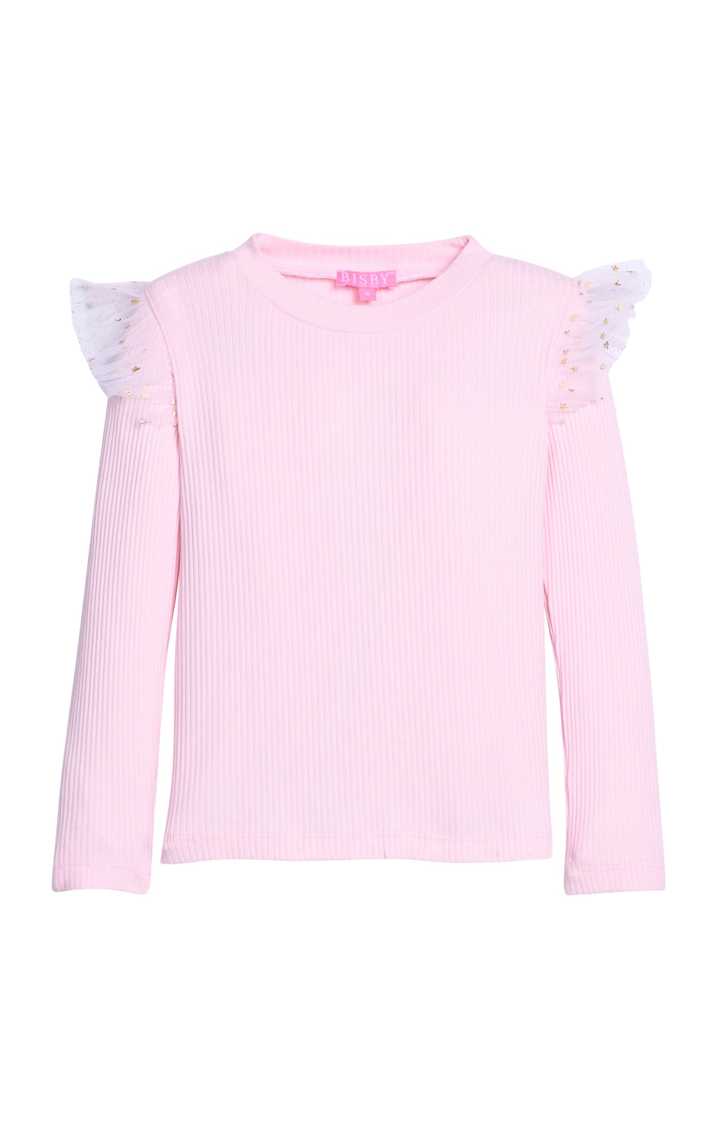 Sadie Tee - Bubblegum & Gold Sparkle Stars
