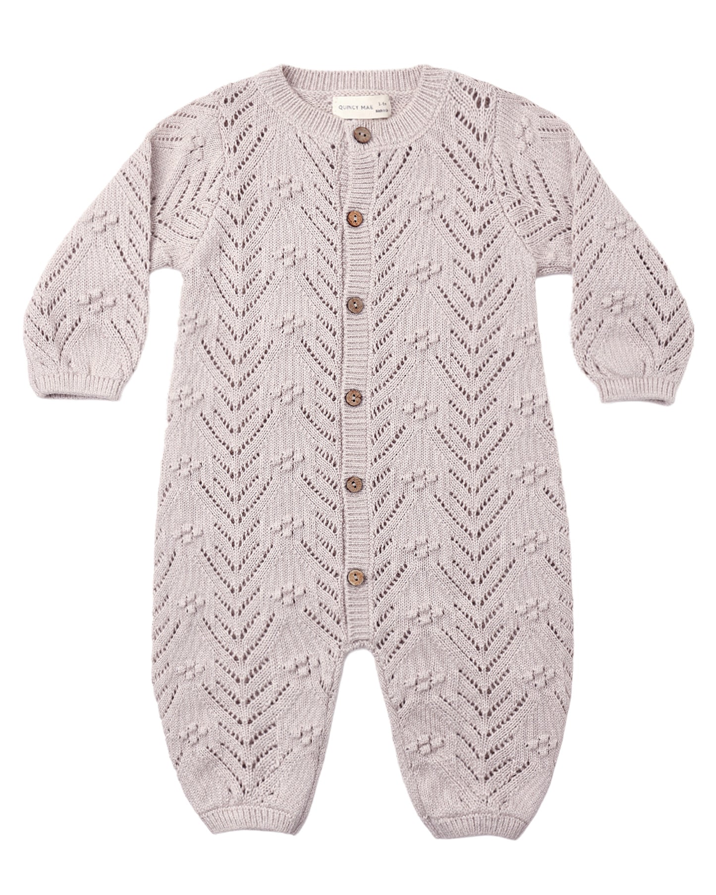 Long Sleeve Bubble Romper Lilac Mist