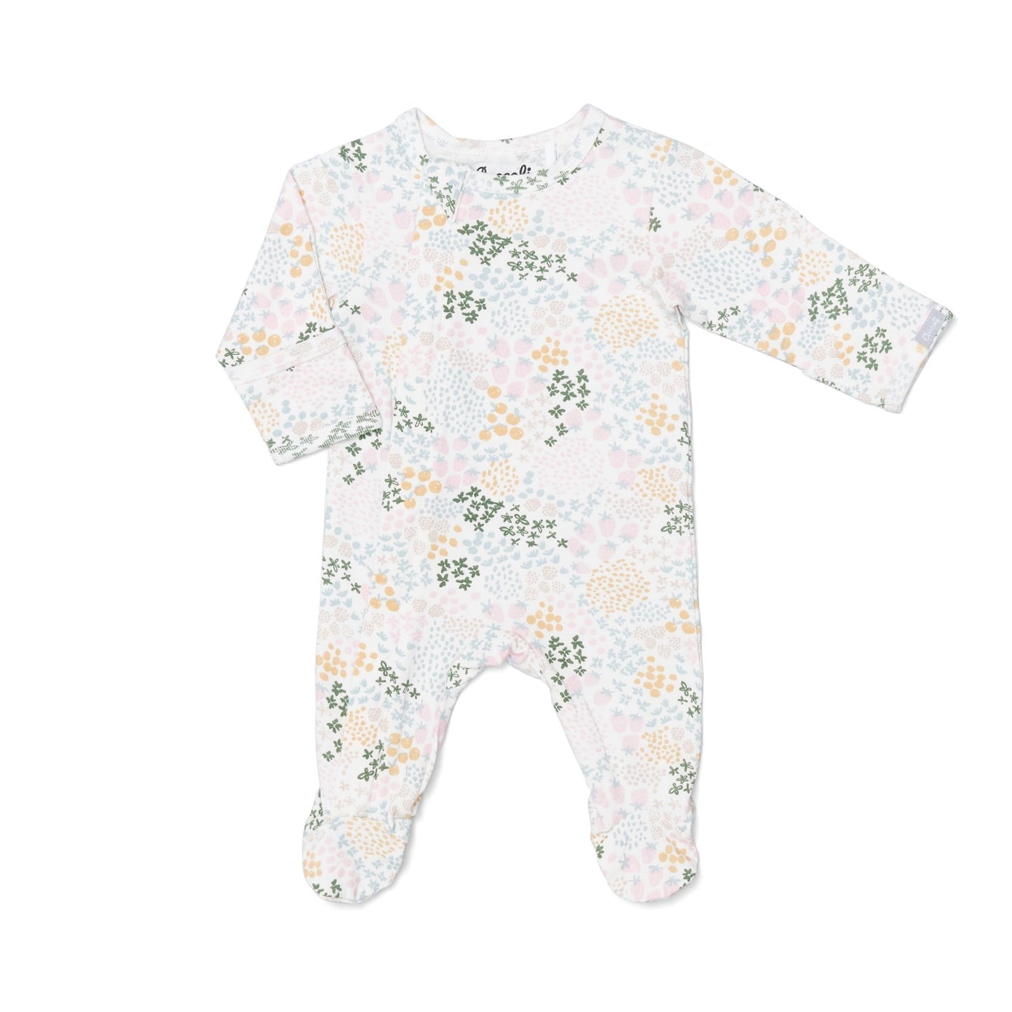 Fruit Patch Zipper Footie