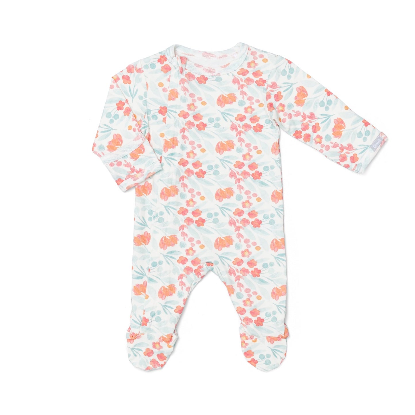 Multi Floral Zipper Footie