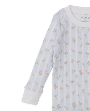 Ribbon Stripe Bouquets Pajama Set Snug
