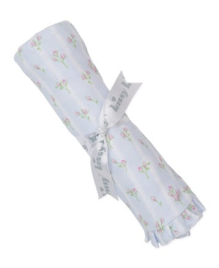 Ribbon Stripe Bouquets Blanket