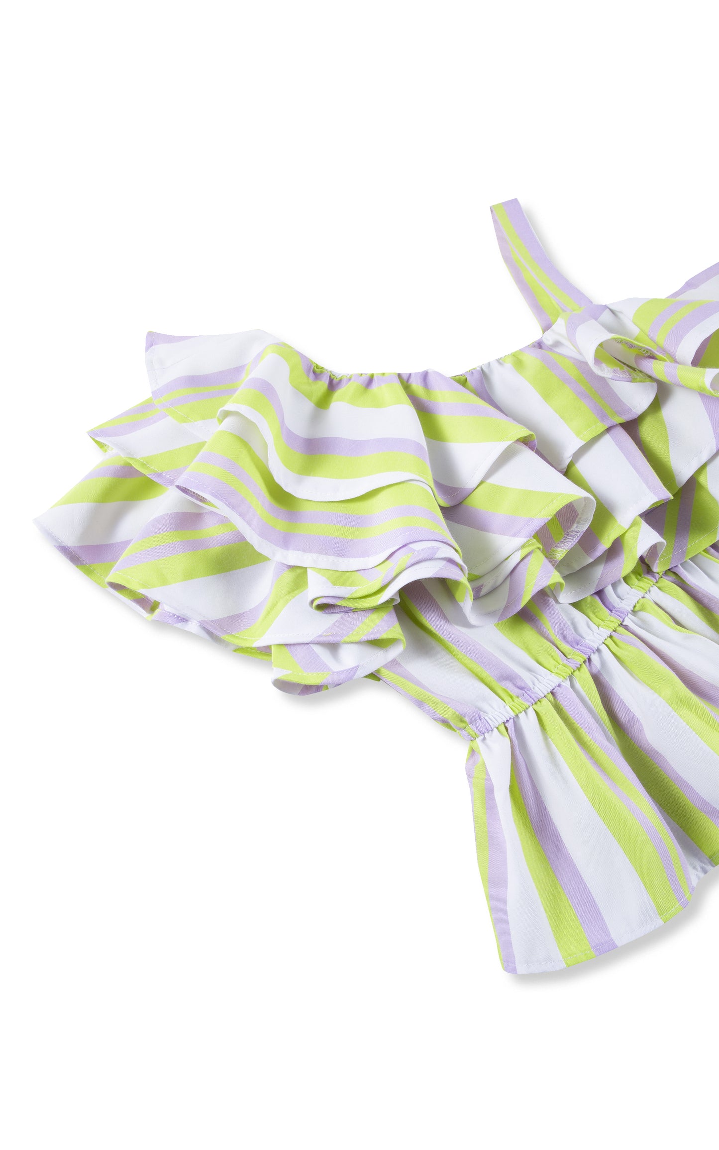 One Shoulder Tiered Top - Multi