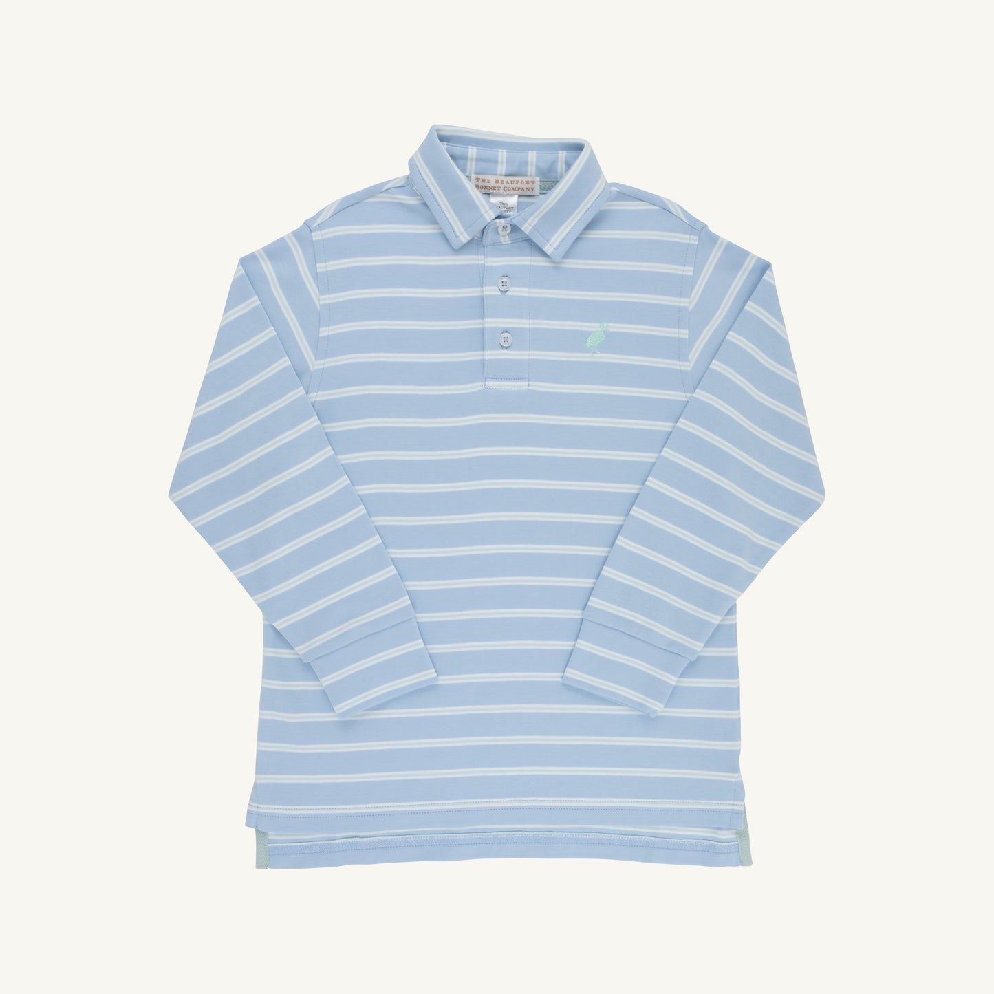 Sarasota Sky Worth Ave White and Old Greenwich Green Prim and Proper Polo LS-Pima