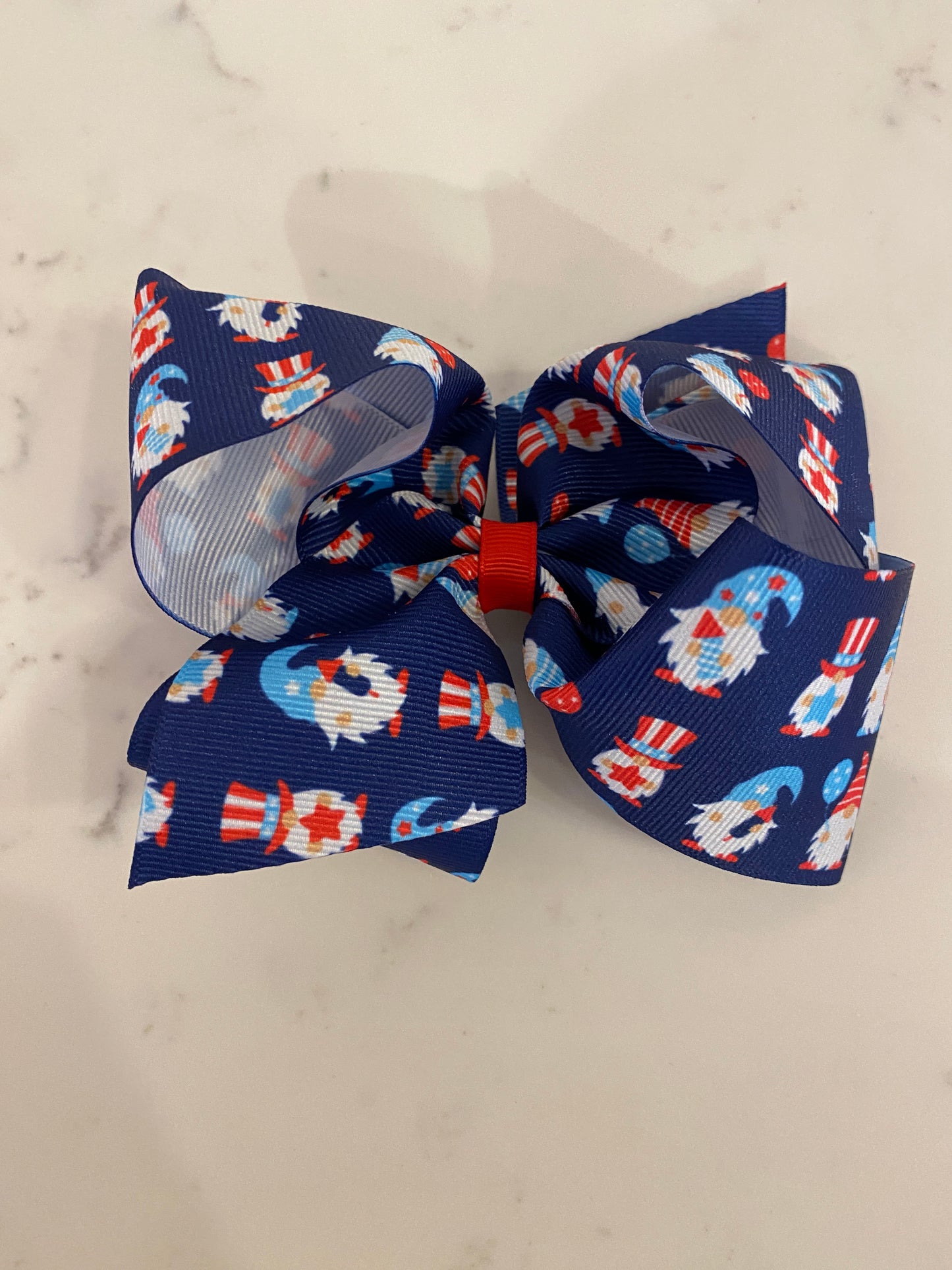 Medium Patriotic Printed Bow