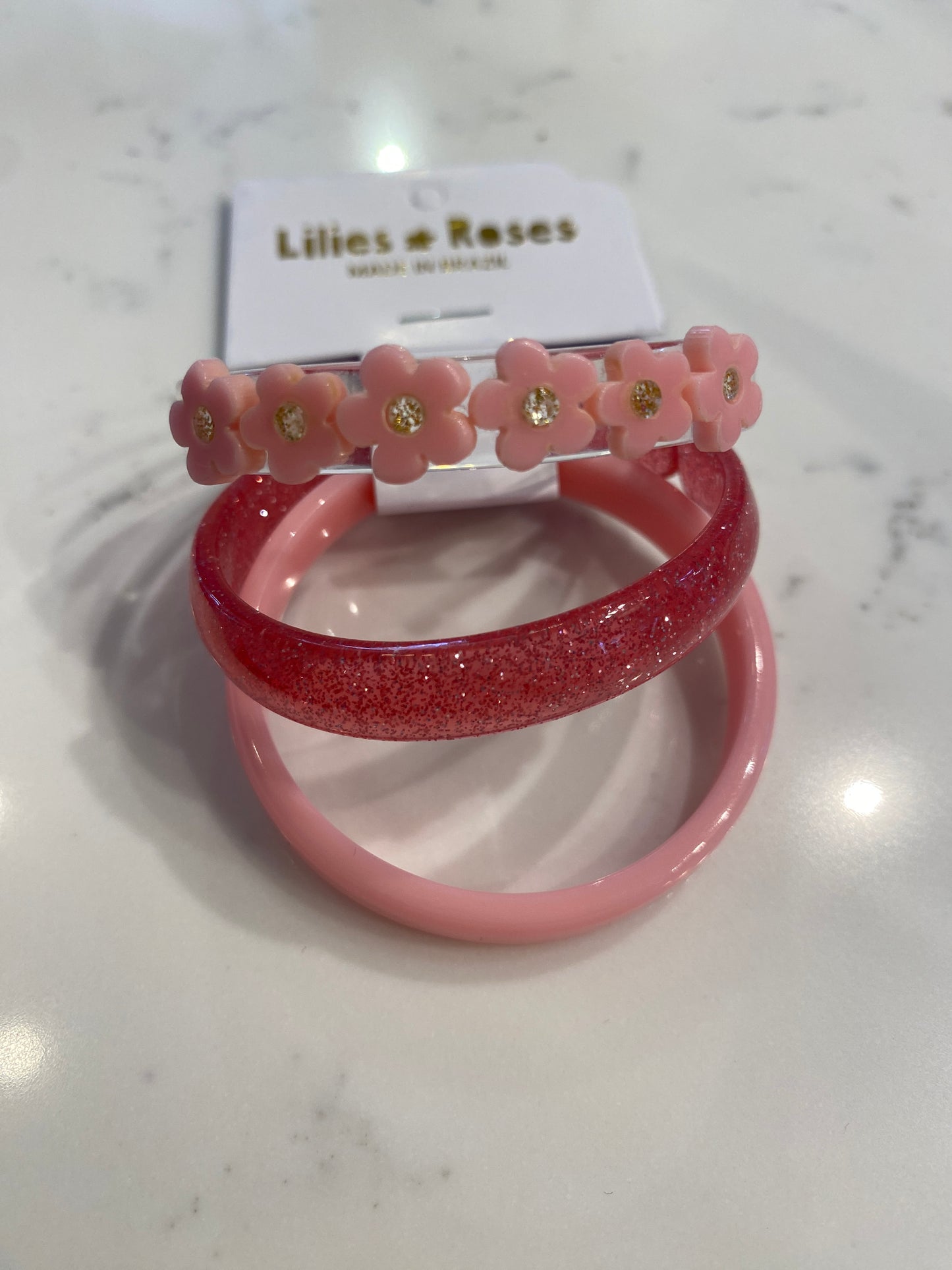 Spring Flowers Bangle Bracelets