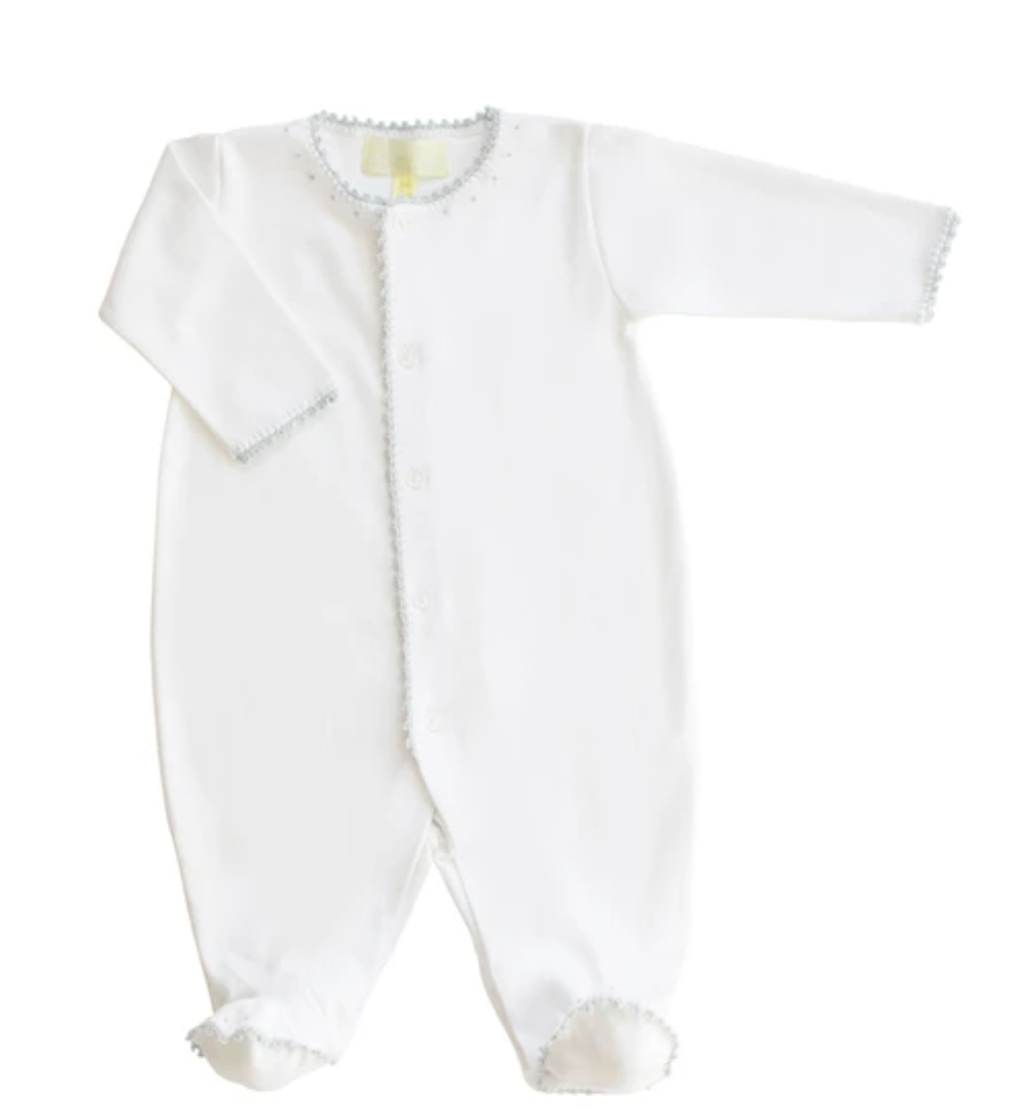 White With Blue Jersey Footy