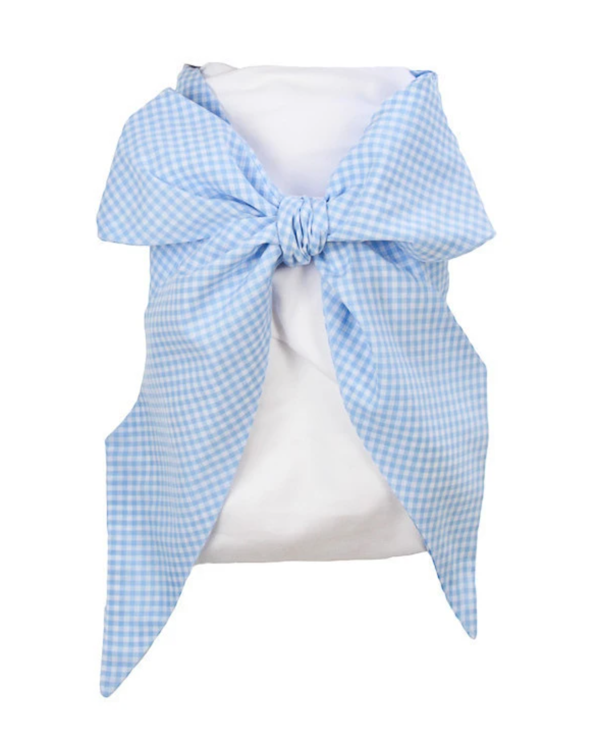 Bow Swaddle Blue Gasperilla Gingham
