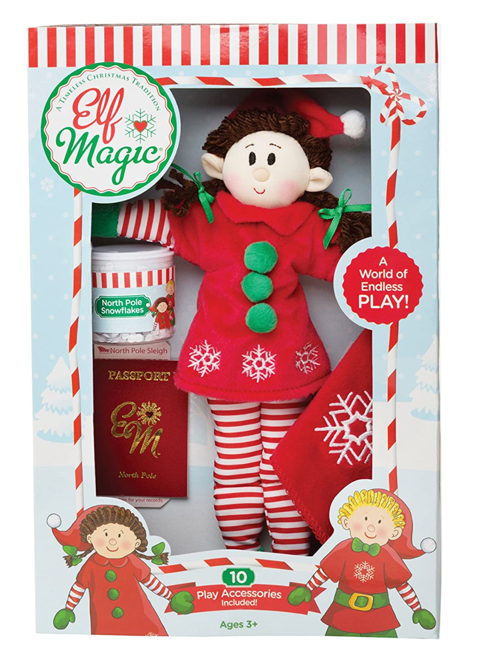Elf Magic Girl Play Set - Brunette