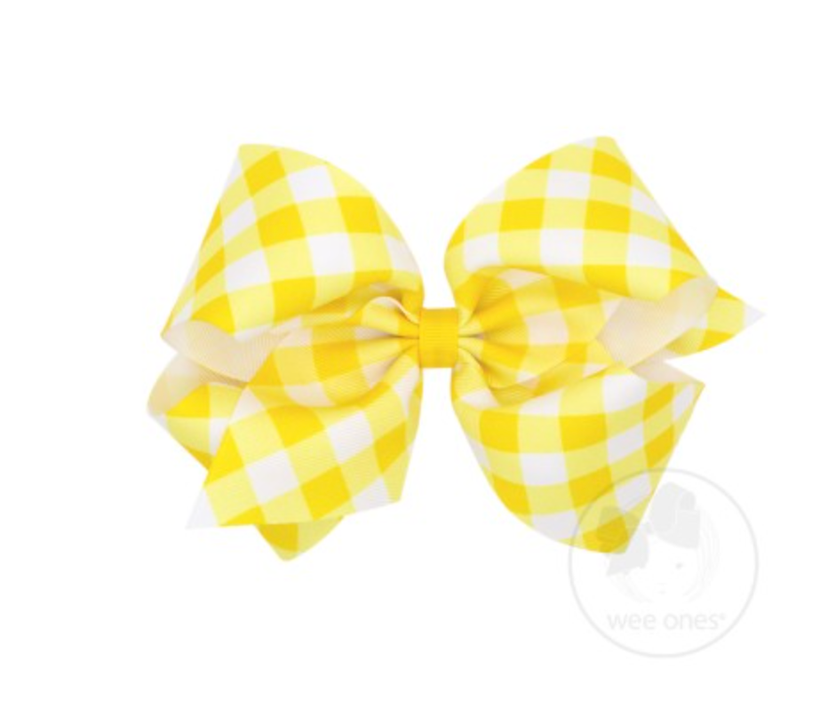 Easter Medium Check Bow