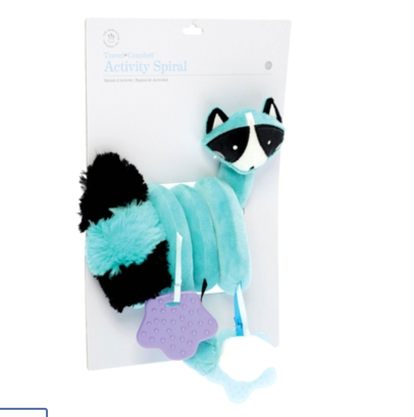 Blue Raccoon Activity Spiral