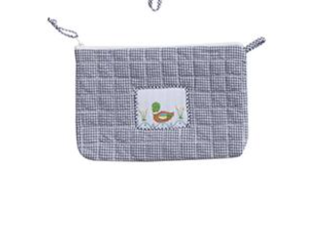 Quilted Luggage Tote Navy - Mallard