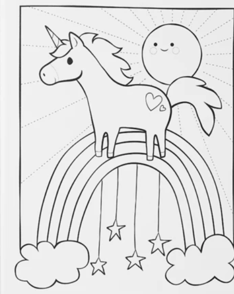Color-In Book Enchanting Unicorns
