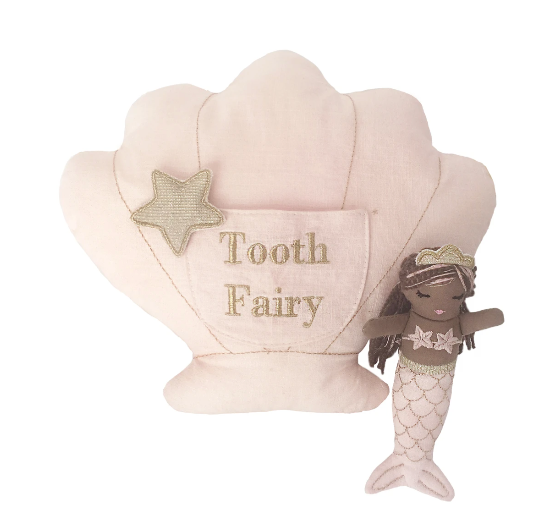 Macie Mermaid Tooth Fairy Pillow and Doll Set