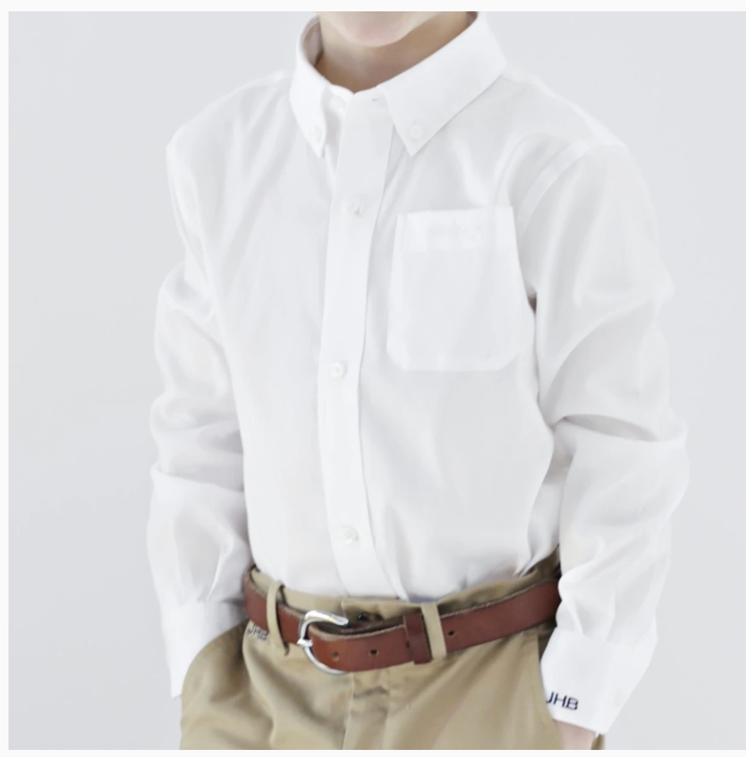 Bowen Arrow Button Down Wentworth White