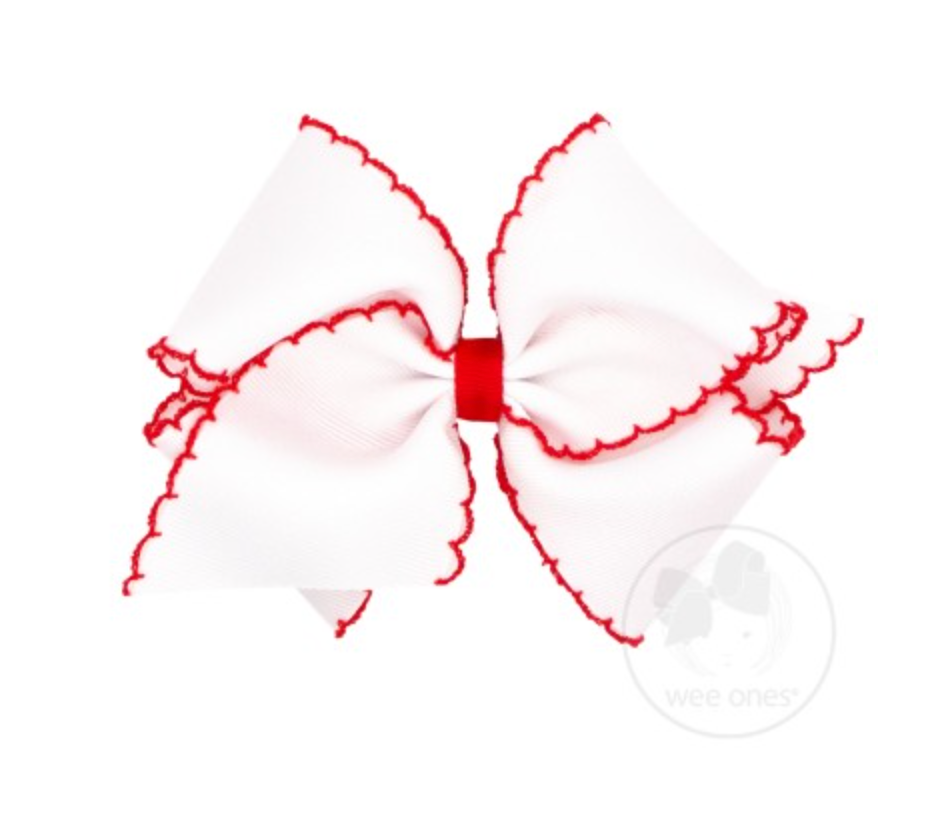 Small Classic Grosgrain Moonstitch Bow