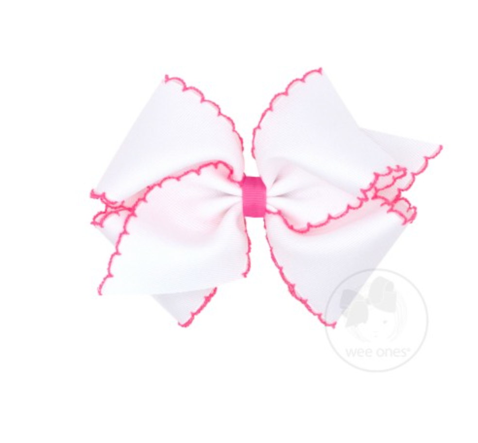 Small Classic Grosgrain Moonstitch Bow