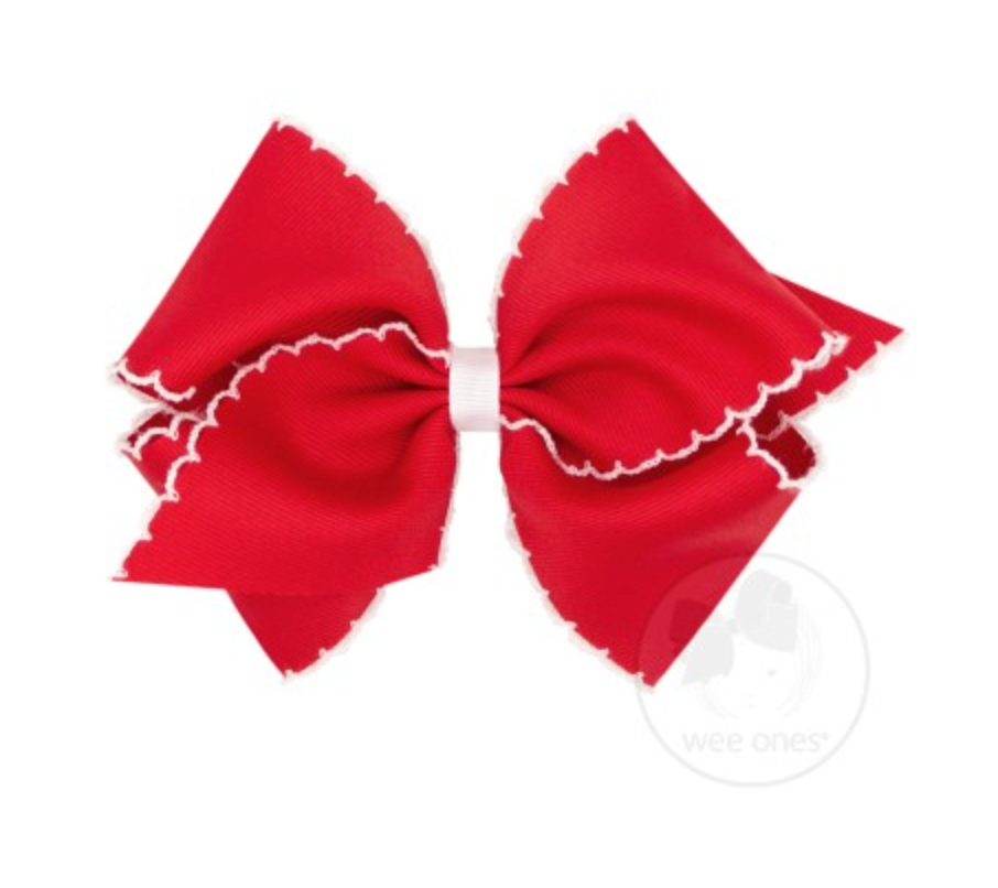 Small Classic Grosgrain Moonstitch Bow