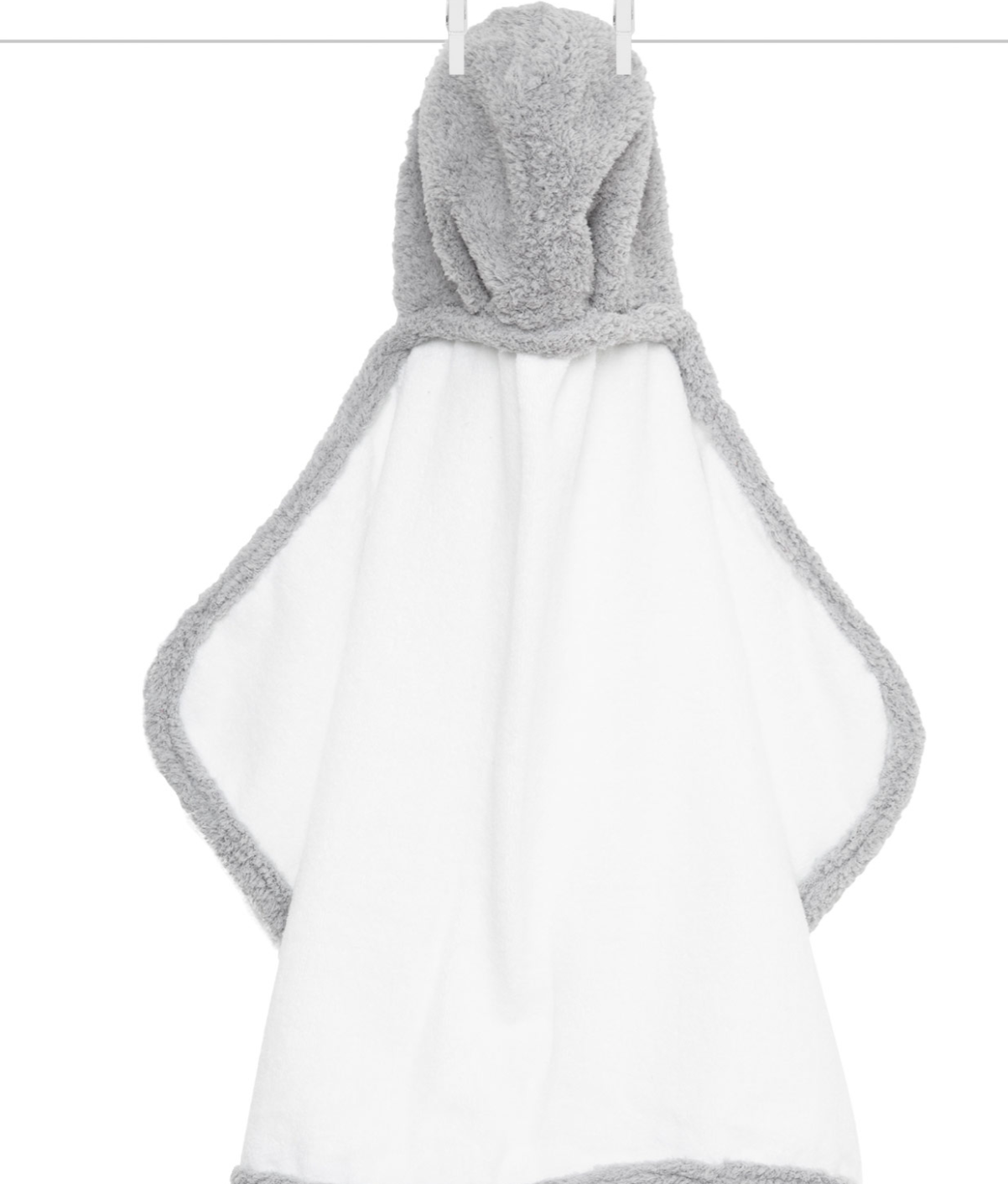 Chenille Baby Towel Silver