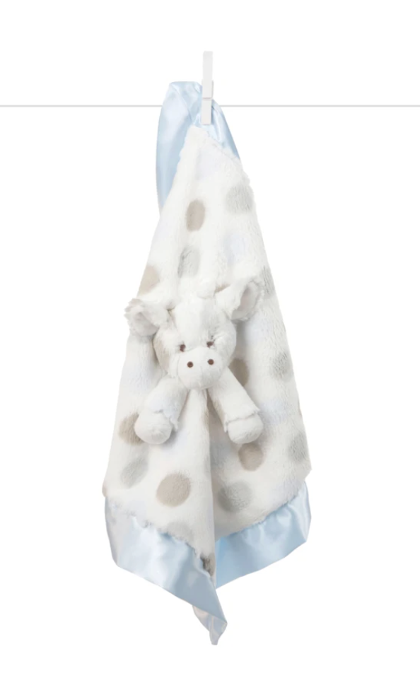 Little Animal Blanky Giraffe Blue