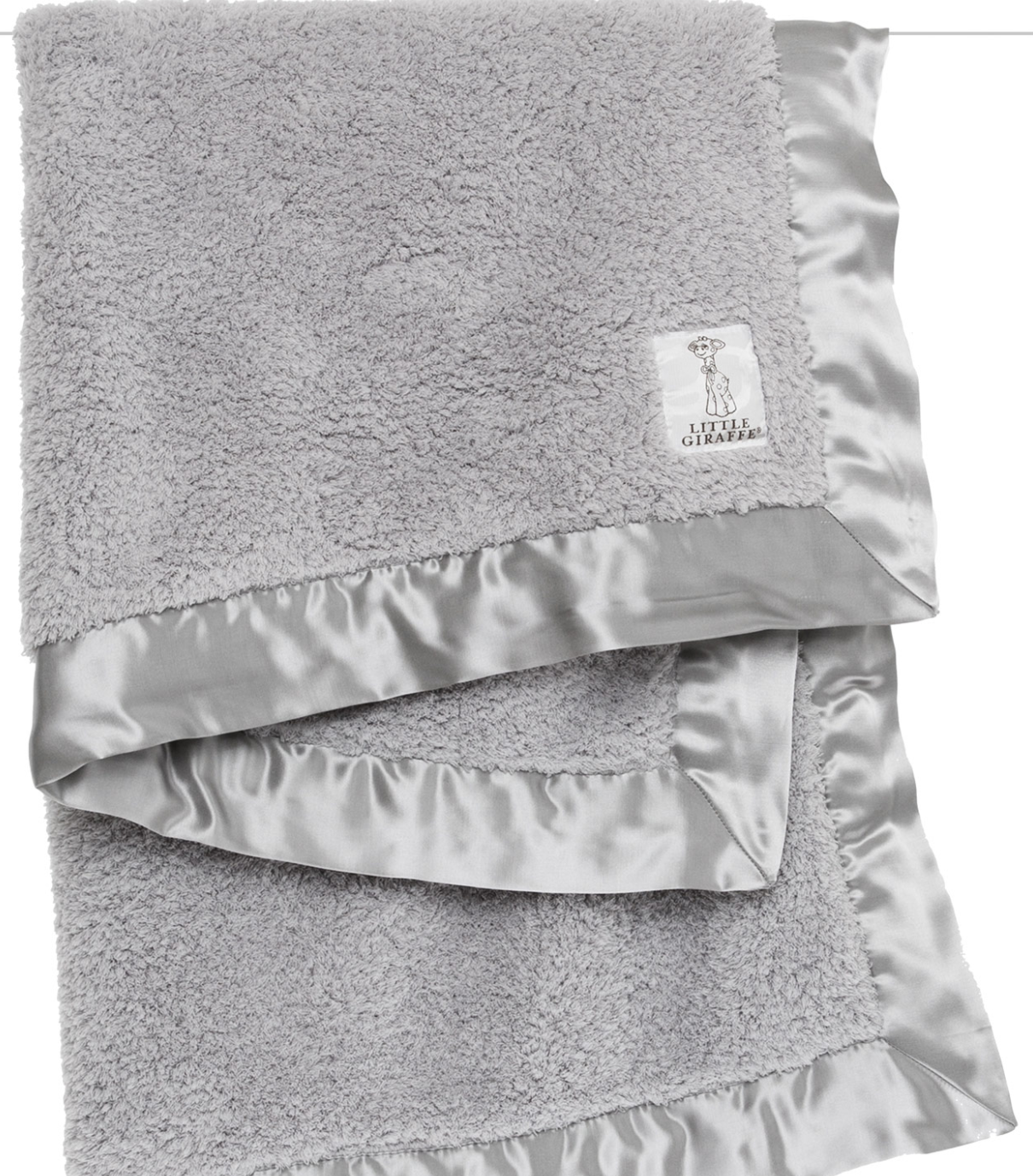 Chenille Baby Blanket Silver