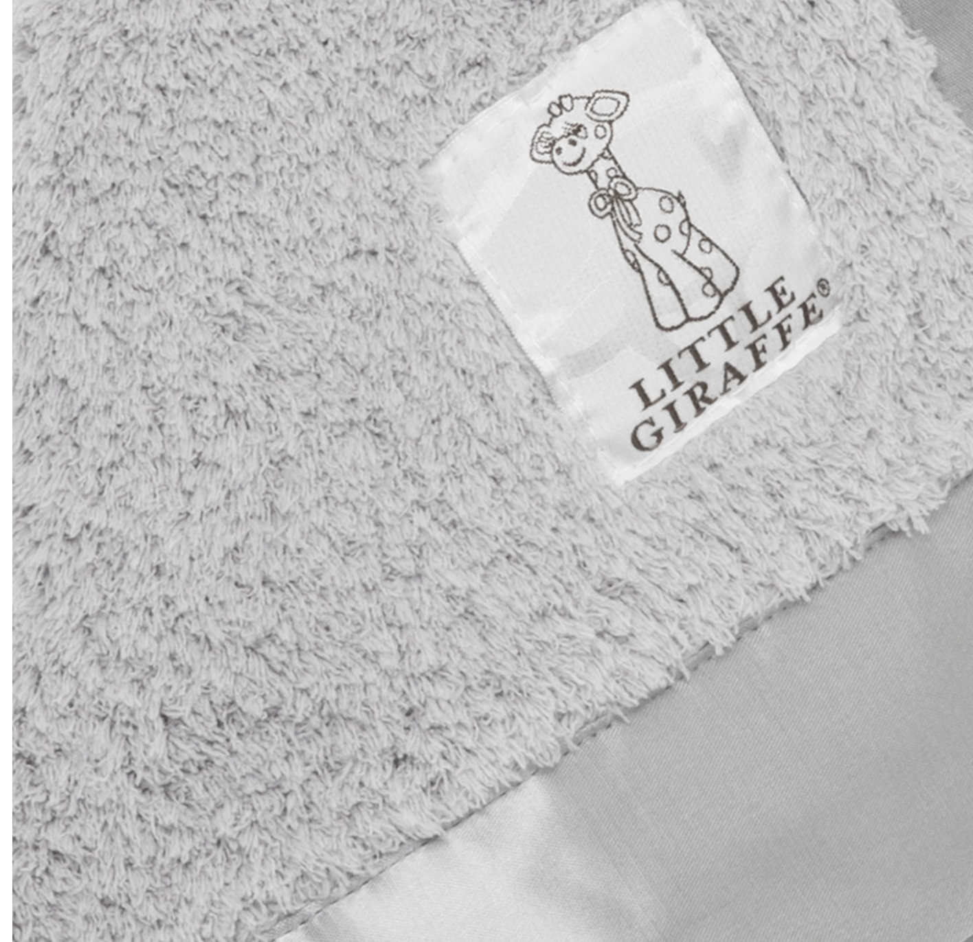 Chenille Baby Blanky Silver