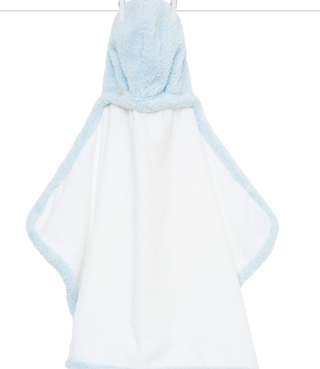 Chenille Baby Towel Blue
