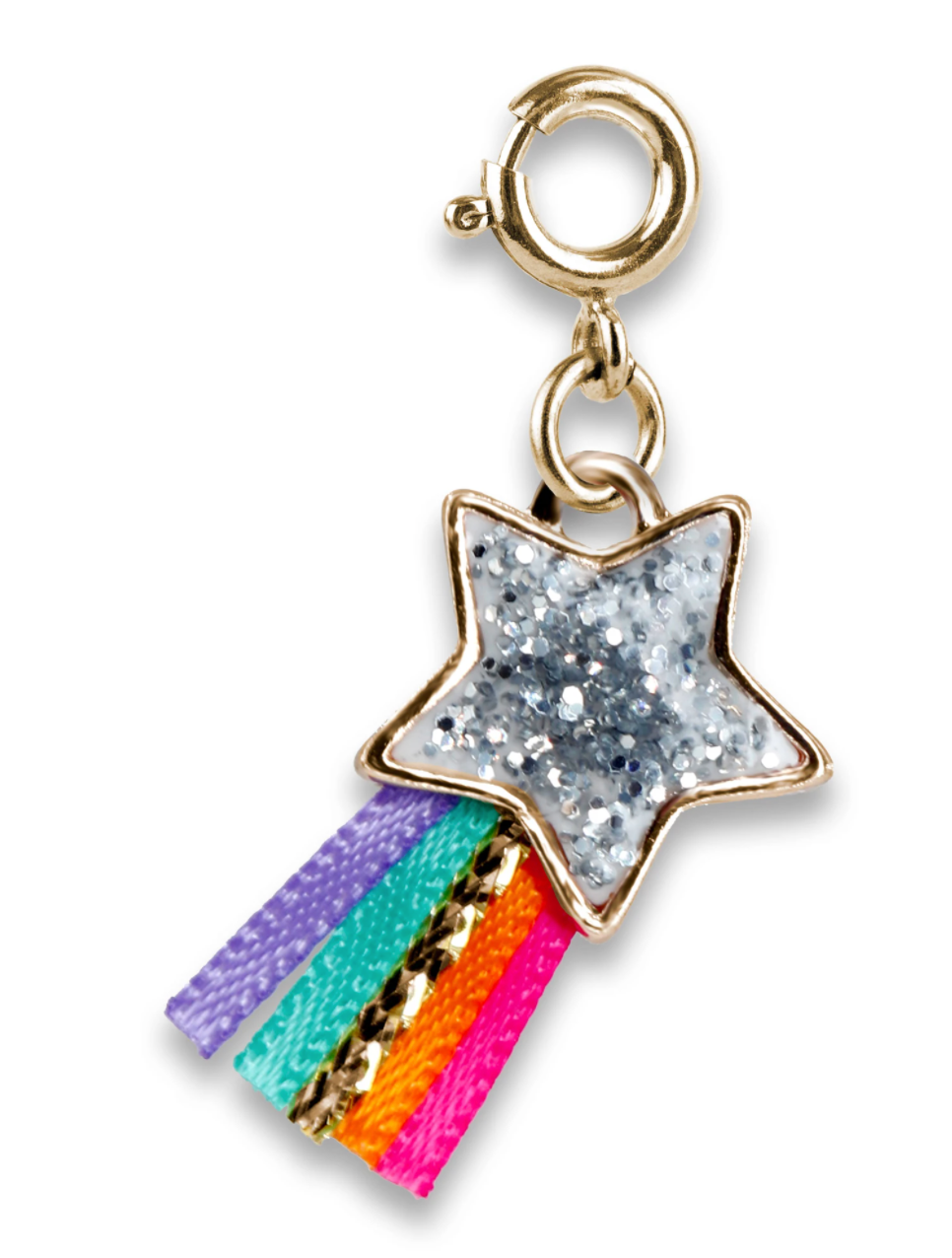Charm - Gold Glitter Shooting Star