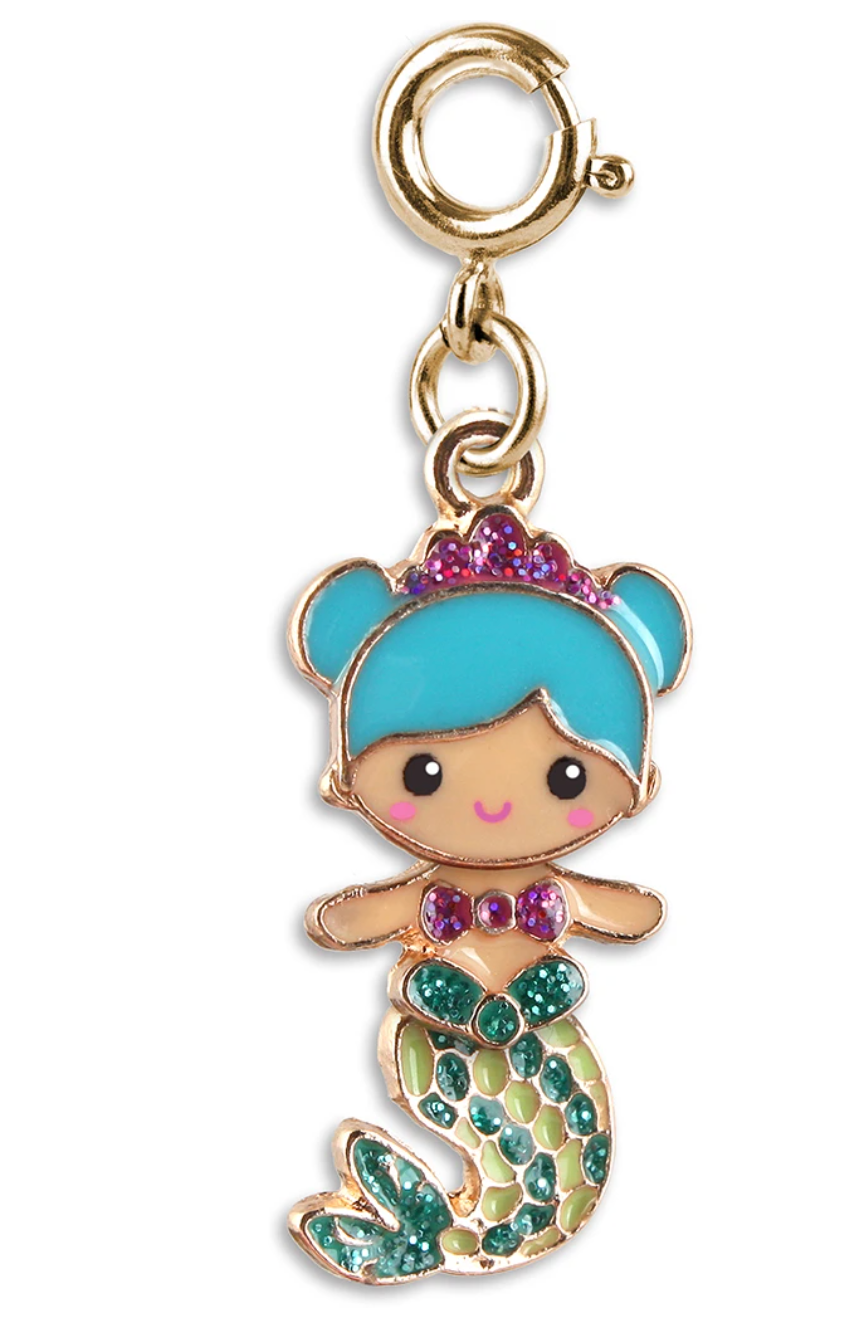 Charm - Gold Swivel Mermaid