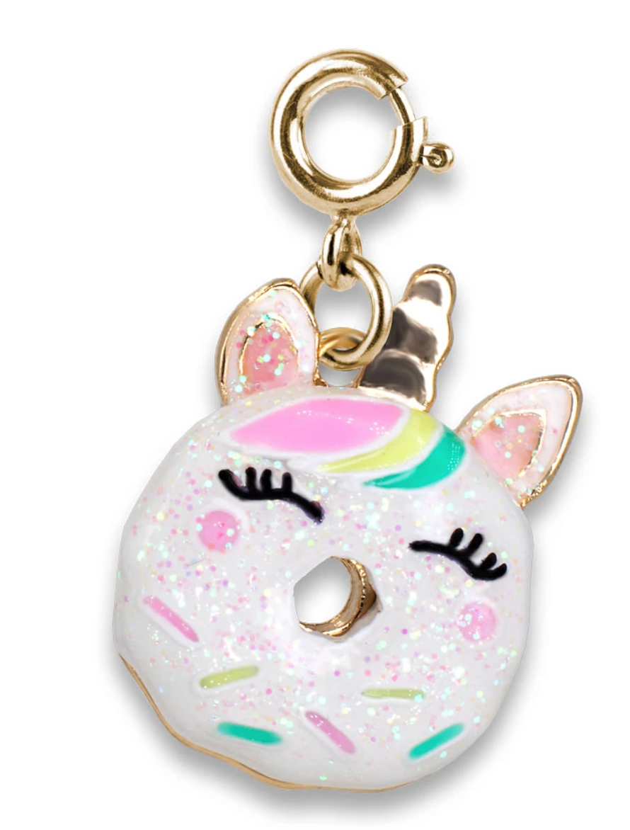 Charm - Gold Unicorn Donut