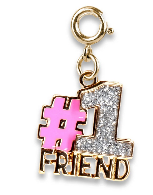 Charm - Gold Glitter #1 Friend