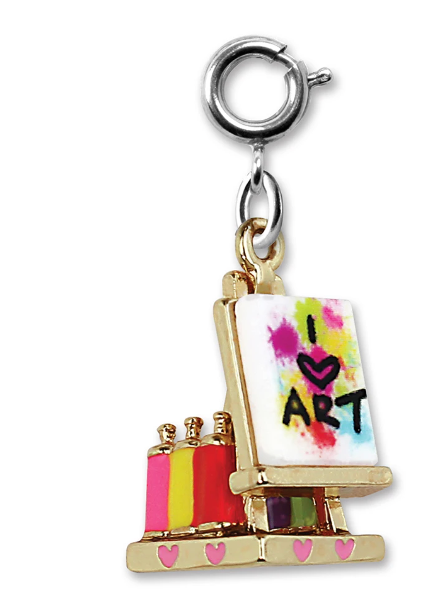 Charm - Silver I Love Art