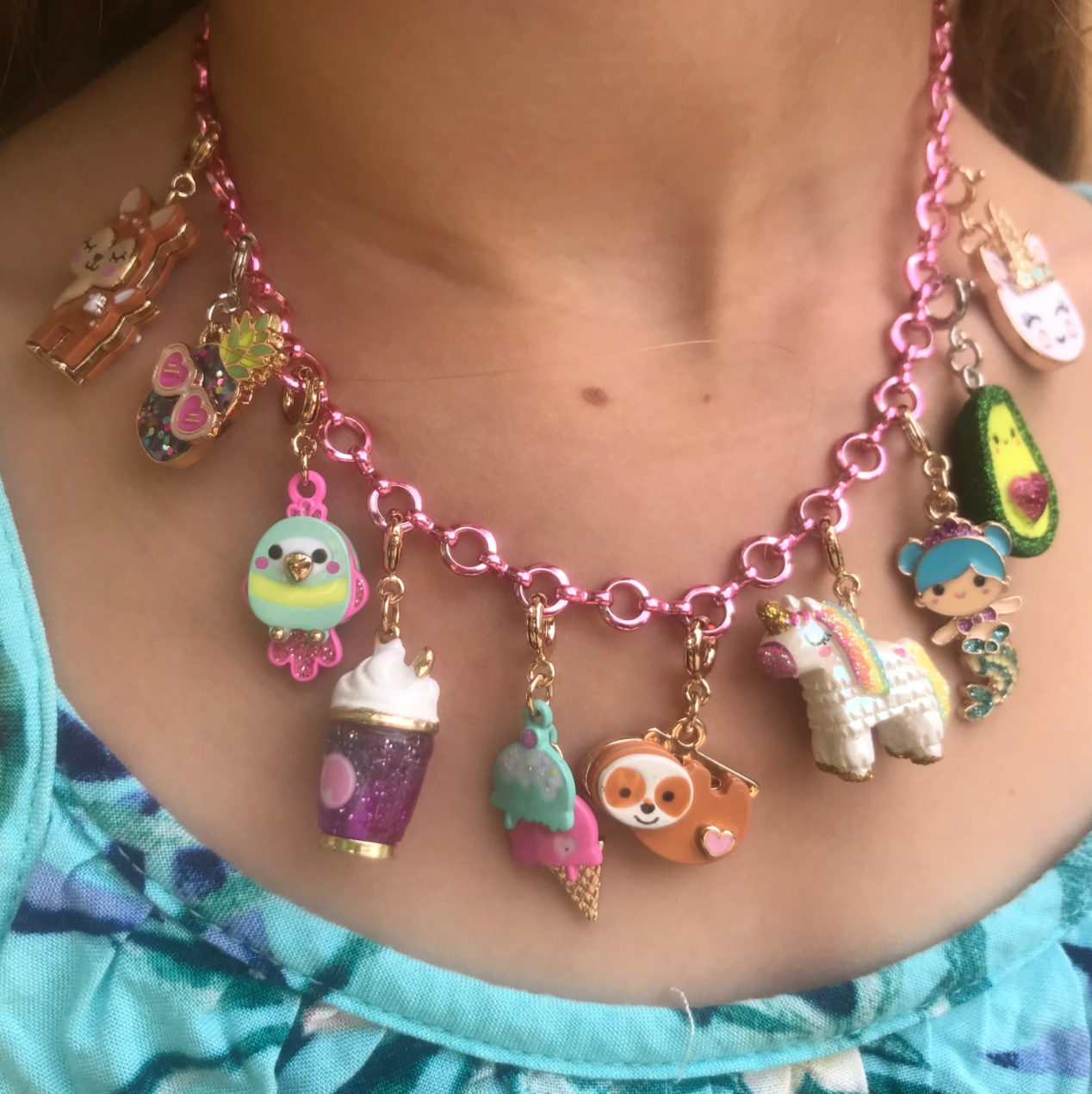 Pink Chain Necklace