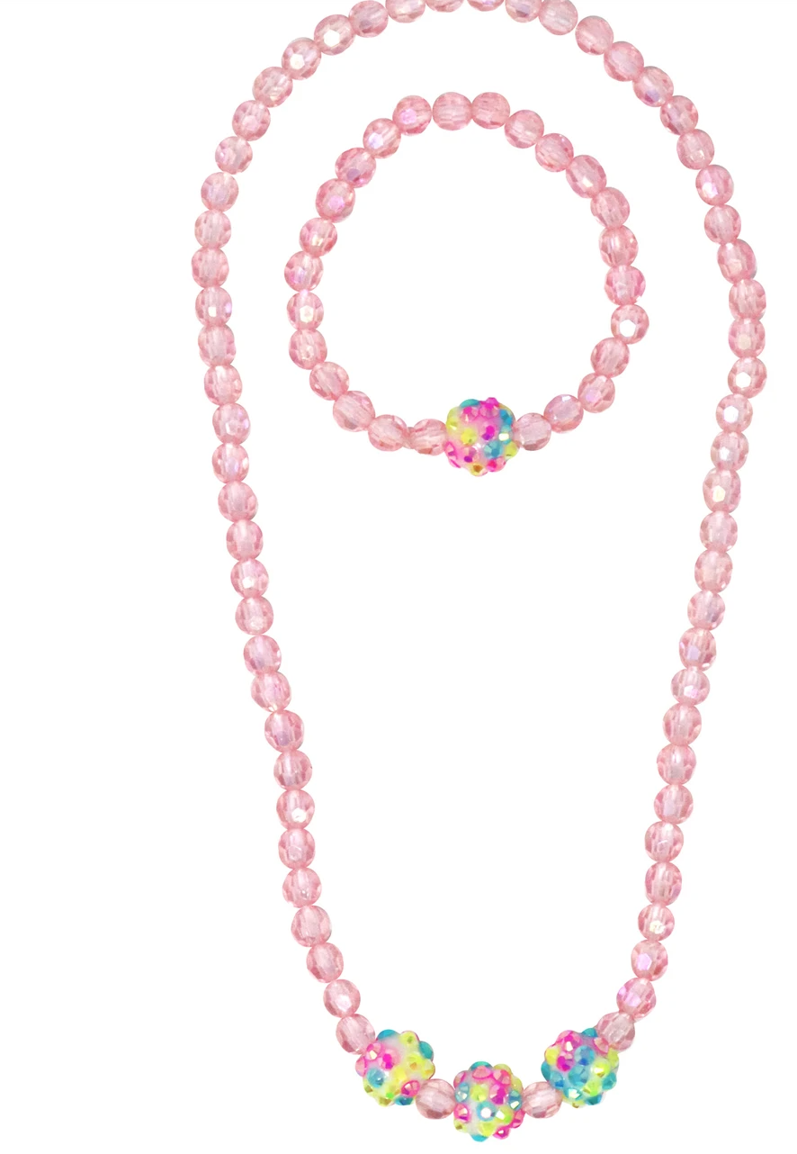 Bubblegum Necklace and Bracelet Set