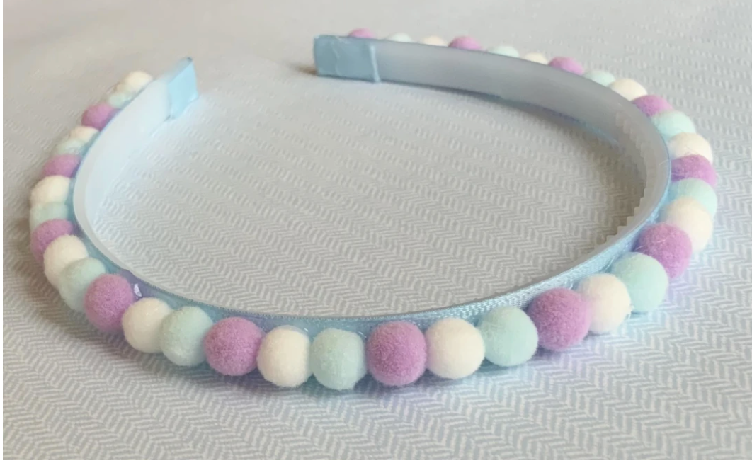 Headband Pom Poms